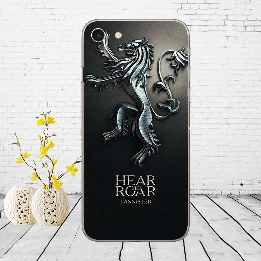 28DD Игра престолов дом Старк Мягкий силиконовый чехол для iPhone 5 5S SE 6 6s 8 plus 7 7 Plus X XS SR MAX чехол