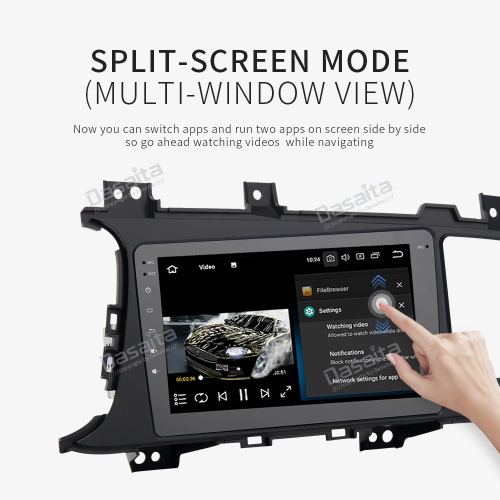 Flash Deal 8" HD Digital Screen Built-in GPS Android 9.0  1 din Car Multimedia for Kia K5 Optima Navi 2011 2012 2013 with 4G RAM 32G ROM 7