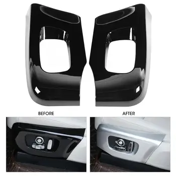 

2PCS Vehicle Seat Side Frame Cover Trim Decoration Large Fit for Range Rover Evoque 2020 Automobile Interior Decoration