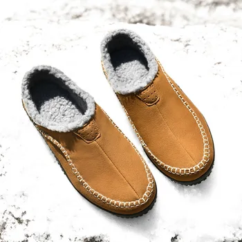 

Mens Bag Heel Winter Warm Home Cotton Loafer Slipper House Slip On Soft Indoor Flats Comfort Bedroom Floor Shoes Plus Size39-48