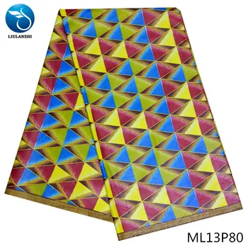 

LIULANZHI African wax fabrics Multicolor prints batik fabric for dress Hot sale ankara real wax fabric ML13P66-ML13P91