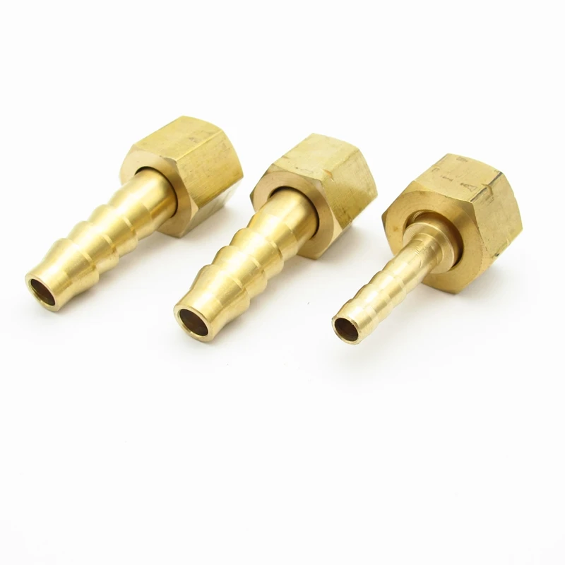 Brass Hose Tail Barb Fitting Coupler Connector Pipe Female NPT Durable 