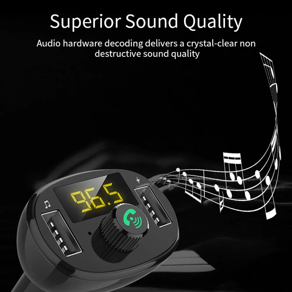 Usb Автомобильное зарядное устройство BT23 беспроводной Bluetooth Handsfree автомобильный fm-передатчик MP3-плеер двойной USB зарядное устройство
