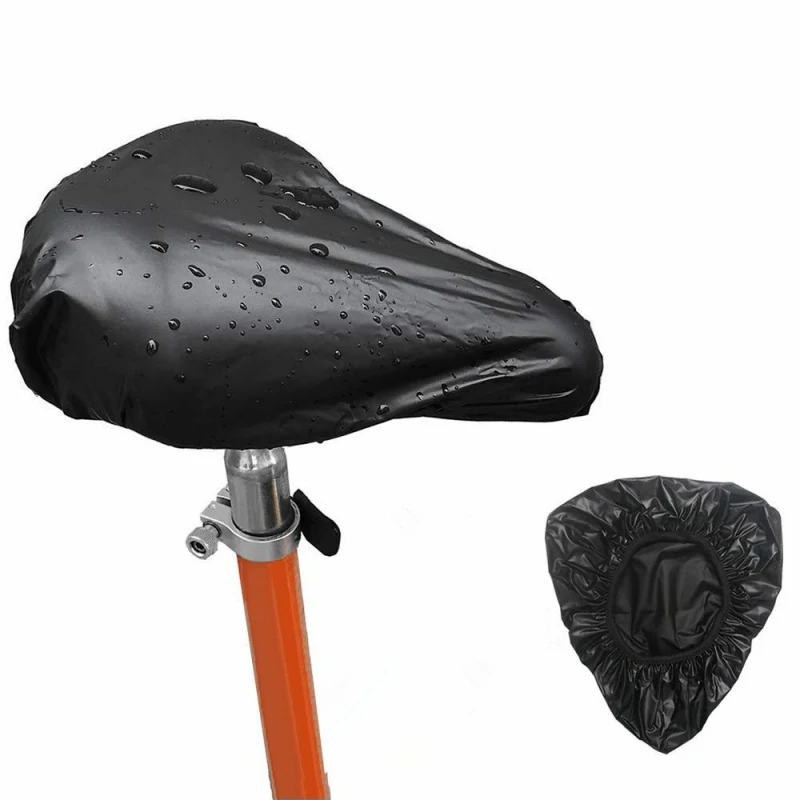 

Saddle Cover Waterproof UV Protection PVC Bike Seat Protector Pad Outdoor Cycling Bicycle Protective Accessories Black Zi