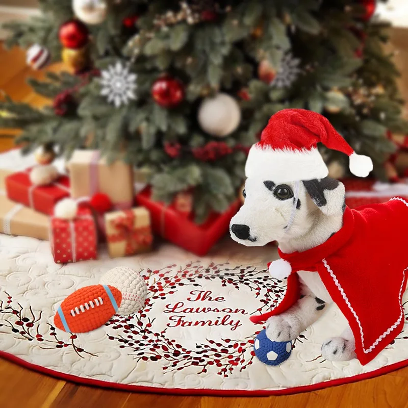 HUIRAN Pet Hat Cloak Set Christmas Decorations for Home Navidad New Year Gift Xmas Cristmas Decor Christmas Ornaments