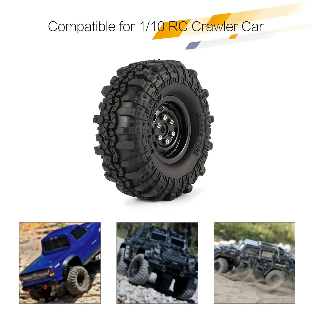 4 шт. AUSTAR AX 4020 1 9 дюйма 110 мм резиновые шины шина с металлическим ободом колеса