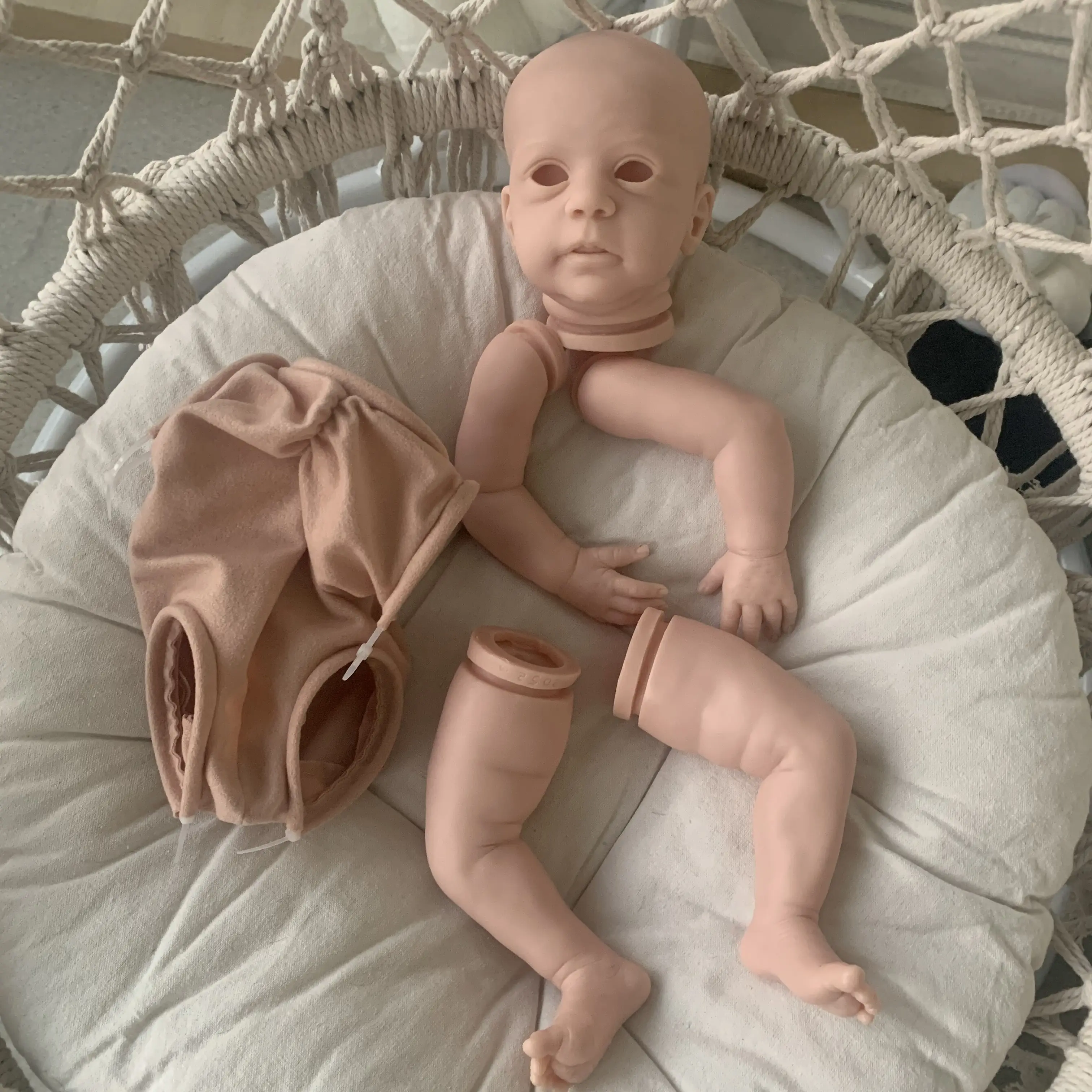 NPK 19inch Clearance Reborn Doll kit Mika Cute Baby Lifelike Real soft Touch