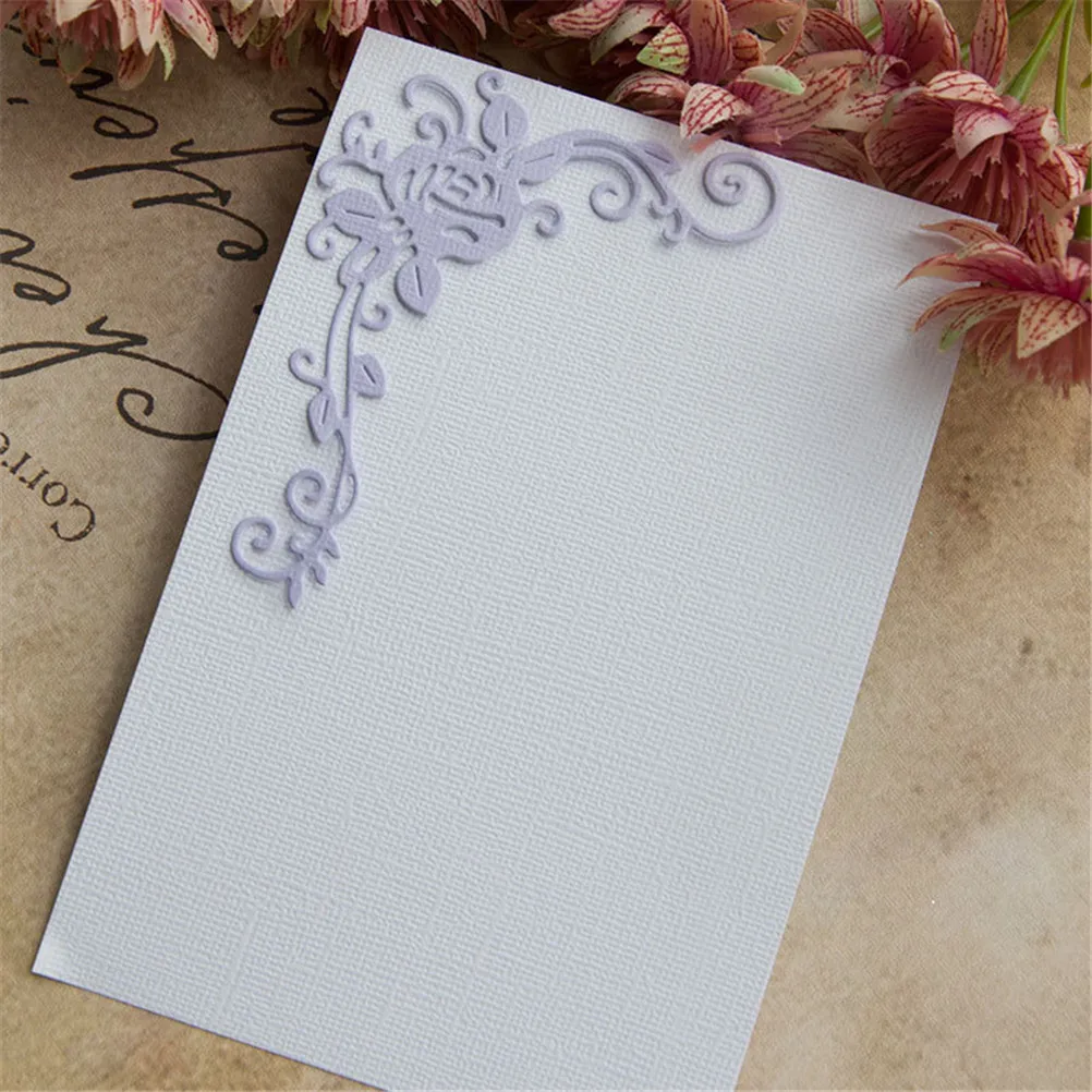 2018 New Handmade Flower Corner Edge Metal Cutting Dies Stencil DIY Scrapbooking Photo Album Embossing Paper Card Craft