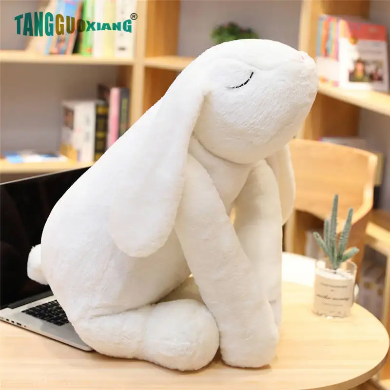 Мягкие плюшевые игрушки-животные подушка розового цвета с длинными ушками