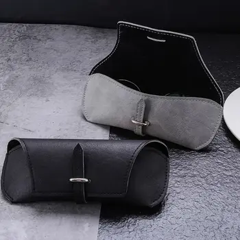 

Fashion Hot Sale Men Women Portable Glasses Case PU Leather Fold-able Glasses Box For Eyeglass Oversize Sunglasses Bags Cover