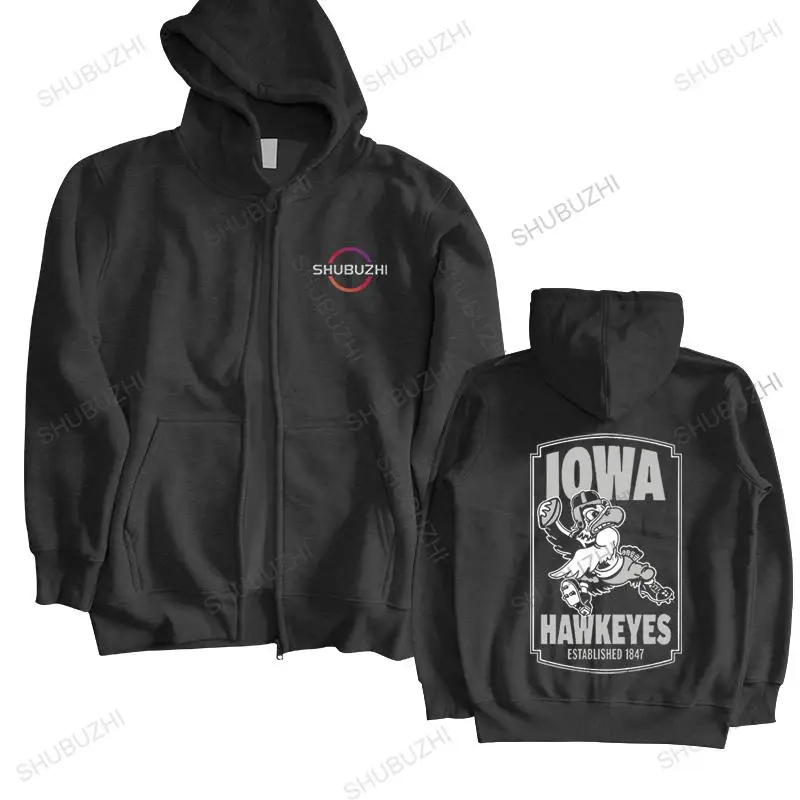 iowa hawkeye zip up moletom com capuz