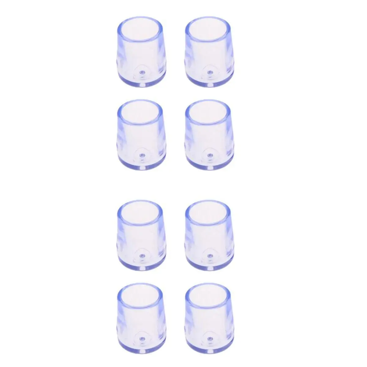 8Pcs Transparent Round Chair Leg Caps Anti Scratch Furniture Felt Pads for Table Chair Wear Shoes Protectors
