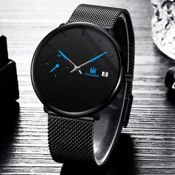 

Fashion Mens Watches Full Steel Casual Waterproof Watch for Man Sport Quartz Watch Men's Dress Calendar Watch Relogio Masculino