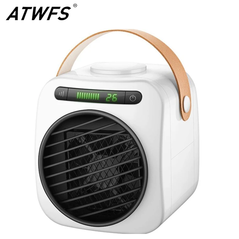 ATWFS воздушный охладитель Мини портативный вентилятор воздушный кондиционер увлажняюший очиститель настольный домашний воздушный вентилятор usb