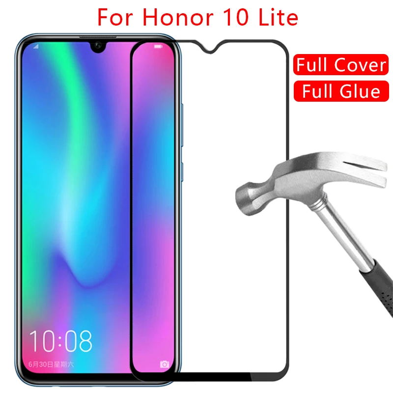 Защитное стекло на honor 10 lite протектор экрана закаленное для huawei honer light 6 21 пленка