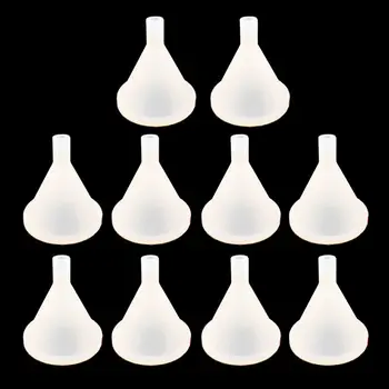 

10Pcs Mini Silicone Funnel for Transfer Liquid Oil Perfume Diffuser Bottle Molds