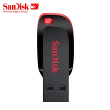 Aliexpress - SanDisk USB Flash Drive 100% Original 128GB 64GB 32GB 16GB Pen Drive USB 2.0 Memory Stick Support official verification CZ50 Car