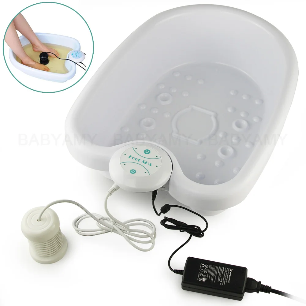 PROD 32834831063 Ionic Ion Detox Foot Bath Cell Cleanse SPA Machine
Foot Spa Tub 1 Arroy Health Care Set with Plastic Basin 110-240V EU US
UK AU