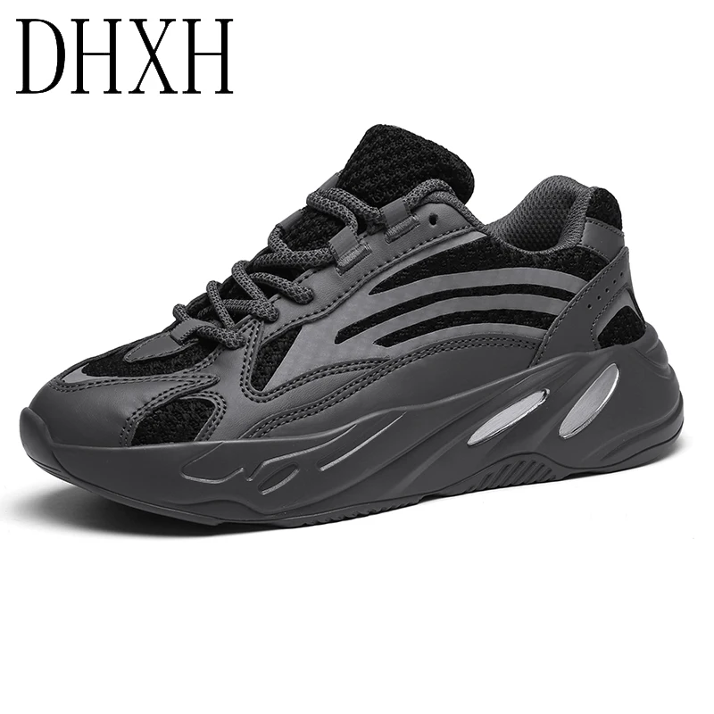 

Reflective tide men's sports shoes breathable flying woven men's and women's casual shoes shock absorption non-slip running shoe