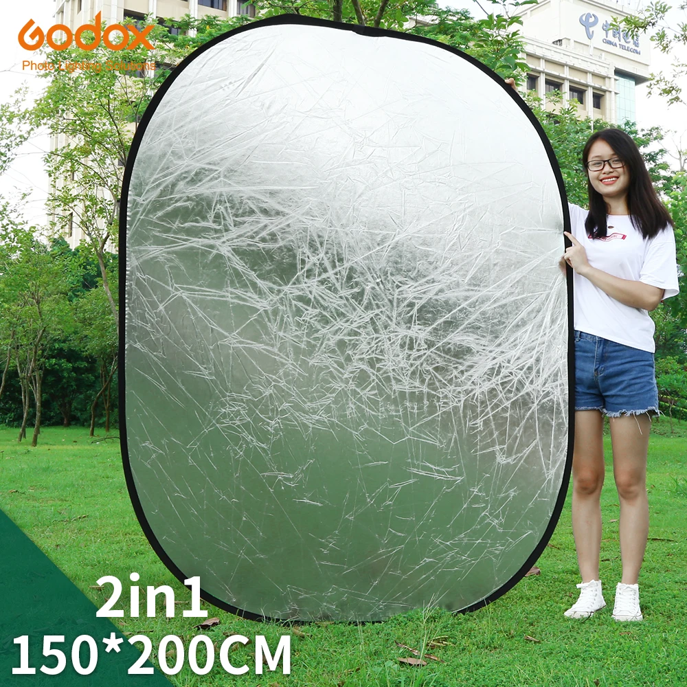K&F CONCEPT 100 x 150 cm (40 x 60 in) 5-in-1 Oval Folding Reflector