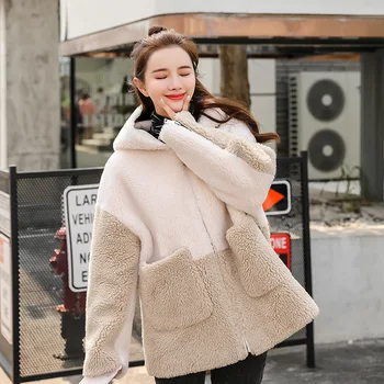 

Women's Fur Coat Winter 2020 New Korean Coat Loose Wild Lambskin Short Overcoat Faux Fur Coat Teddy Jacket Coat Women Winter
