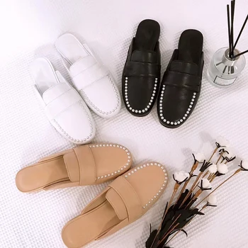 

Luxury brand designer sports and leisure beach flip-flops men and women couples flat shoes outdoor leather sandals and slippers