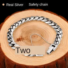 Cigovo 925 Серебряный браслет для мужчин и небольшой группы дизайн для модных мужчин и корейской версии для любителей личности