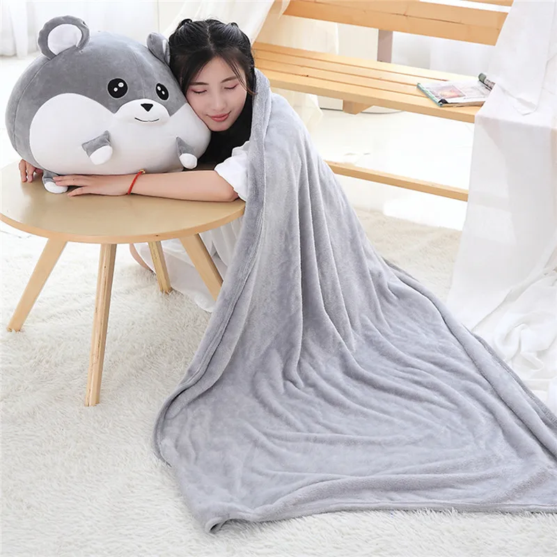 Мультяшная круглая кукла-хомяк, плюшевая игрушка, подушка для хомяка, кондиционер, одеяло для сна, кондиционер, одеяло для сна