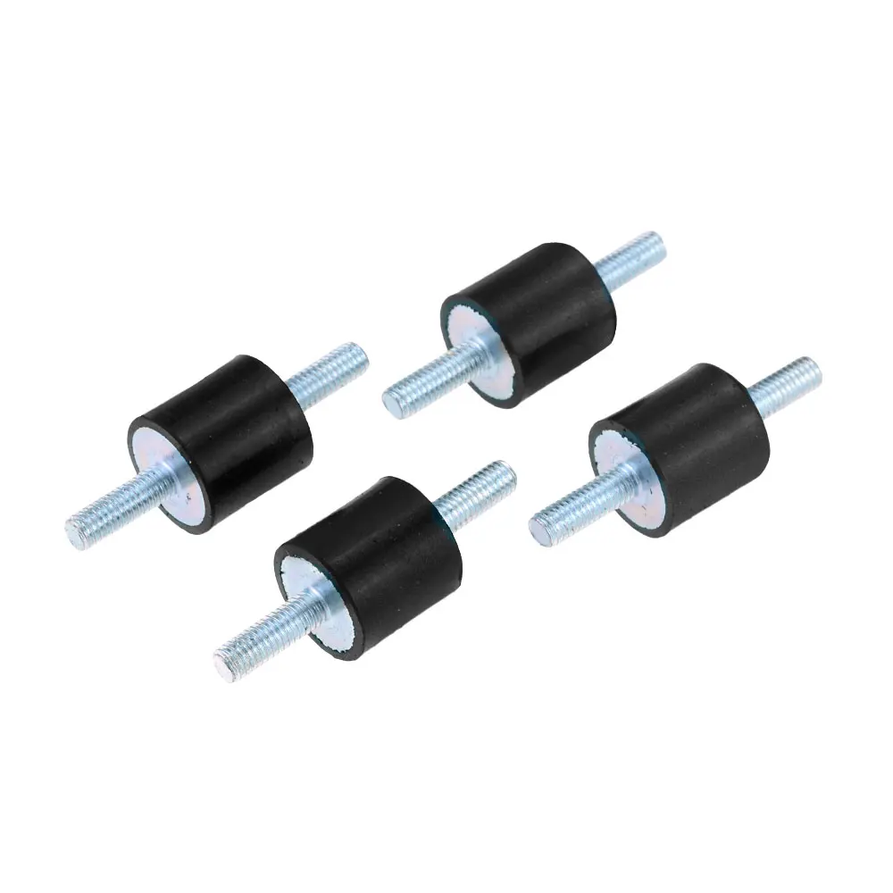 4pcs/lot Double Male Thread Rubber Shock Absorbers Anti Vibration Silent block Boat Car Bobbin Shock Absorber Tools M3 M4 M6 M8