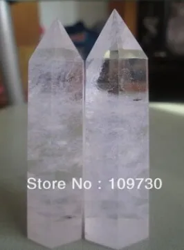 329 2 PRETTY QUARTZ CRYSTAL WAND POINT HEALINg | Дом и сад