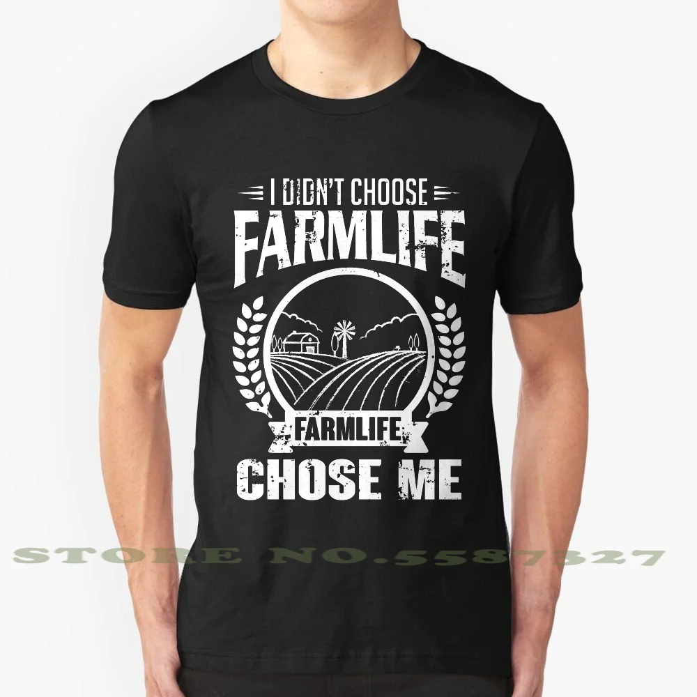 Я не выбирал фермерскую жизнь. Farmlife выбрал меня! Модная Винтажная футболка