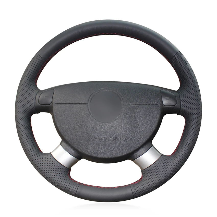 Прошитый вручную черный чехол из натуральной кожи для Chevrolet Lova 2006-2010 Aveo Buick Excelle |