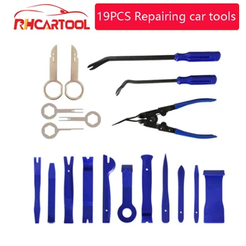

19pcs Car Maintenance Sound Audio Disassembly Trim Tool Set Door Panel Removal Scraper Tool Kit for Car Repairing