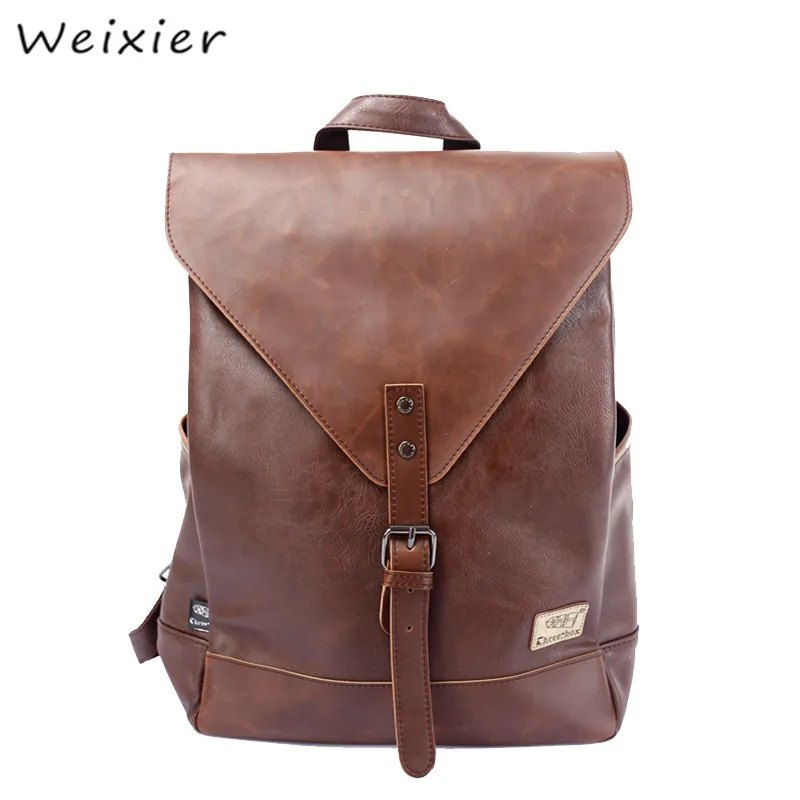 Новинка 2019 мужские рюкзаки WEIXIER однотонные повседневные школьные портфели для