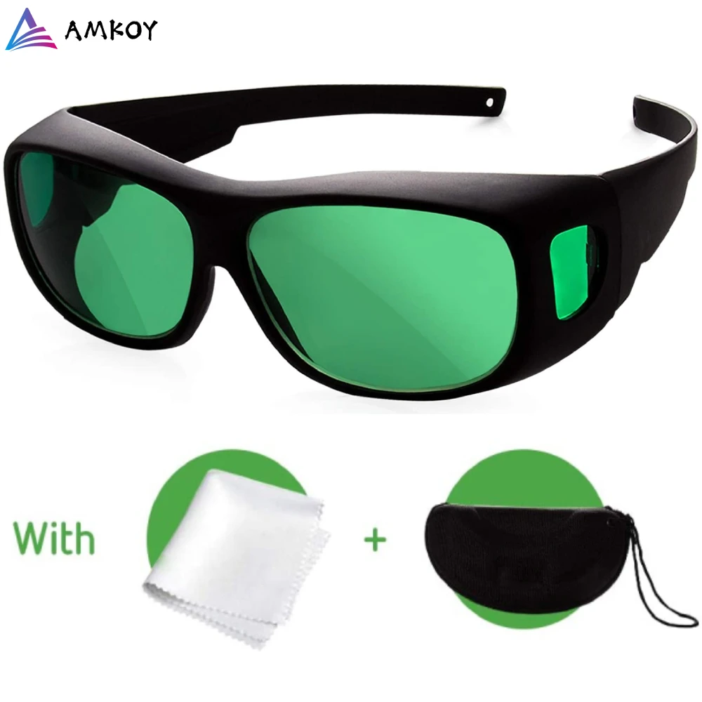 Amkoy Led Grow Room Glasses With Glasses Case Uv Polarizing Goggles For Grow Tent Greenhouse