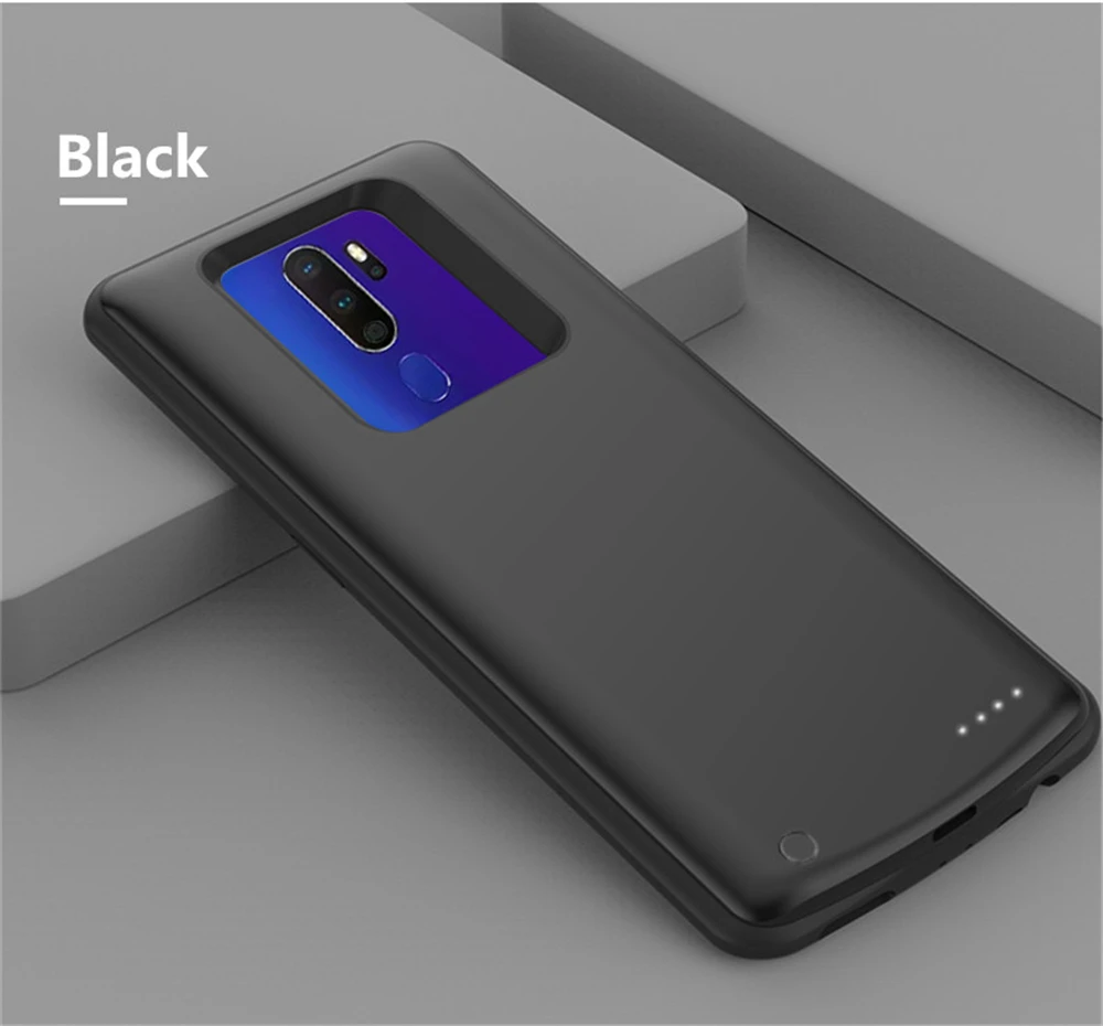 Black NTSPACE 6500 мАч чехол для зарядного устройства для OPPO A11X чехол для Резервного Аккумулятора Чехол для зарядного устройства для OPPO A11 чехол для зарядки - Цвет: Black