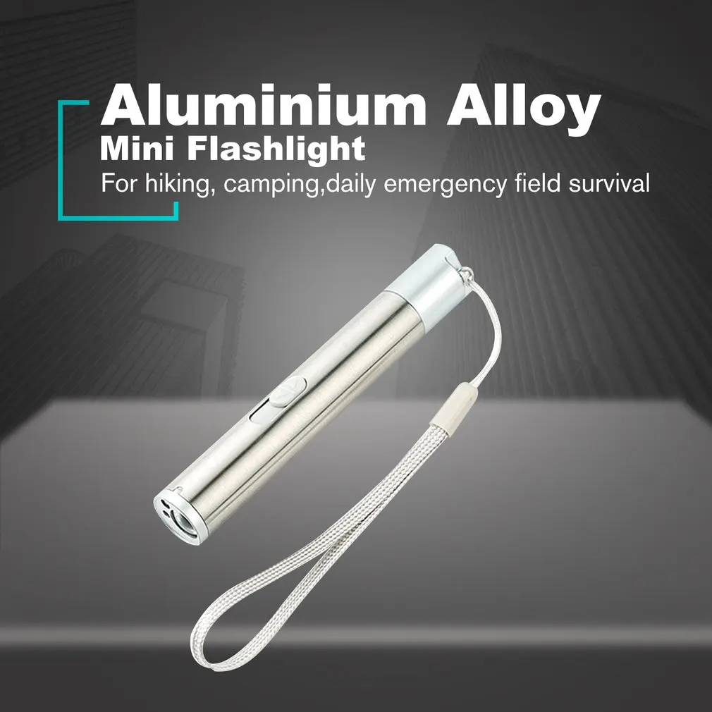 Pocket Waterproof USB Flashlights Handheld LED Flashlight Super Bright Pocket Work Light Powerful Torch for Emergency Camping