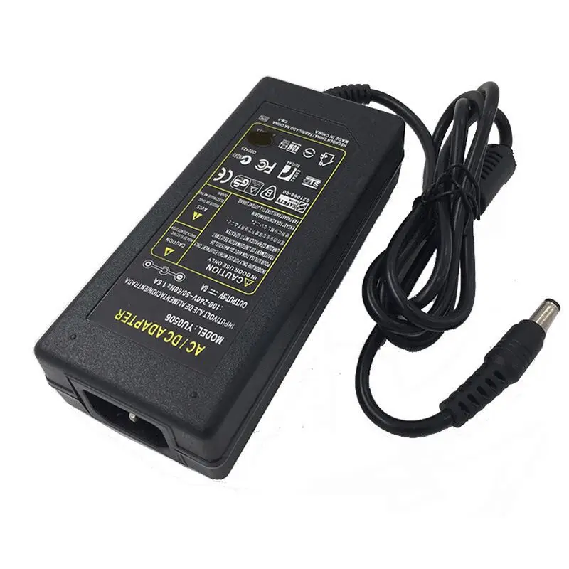 AC110-240V DC 30W 5 V 6A переключение Питание для светодиодный полосы света, монитор, 5 вольт 6A Универсальный Мощность адаптер AC/DC адаптер Мощность