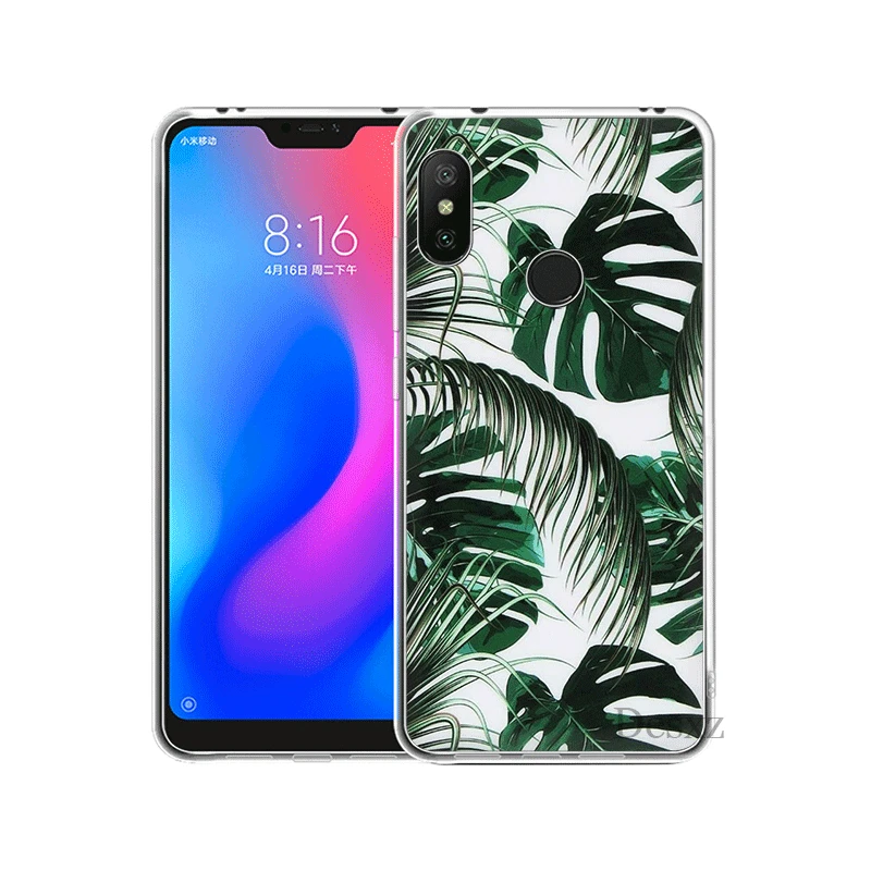 H3 Мобильный чехол для телефона для Xiaomi mi 5 5S 6 mi x 2S 8 A1 A2 5X 6X Lite F1 9 9T MAX 3 A3 Pro CC9 CC9E чехол листья пальмы - Цвет: H3