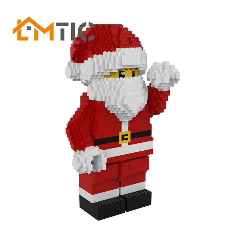 

MOC Christmas Santa Claus Building Blocks Simulation Collection ModelDiy 2021pcs Toys Bricks for Children Xmas Gift For Child