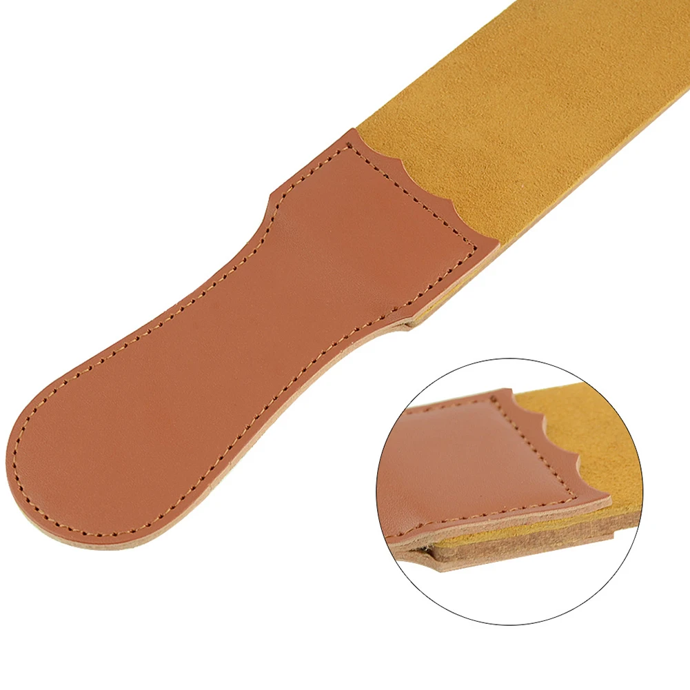 Мужской кожаный ремешок для бритья из воловьей кожи для парикмахерской, прямой бритвенный нож, точильный ремень, Парикмахерская точилка для бритвы