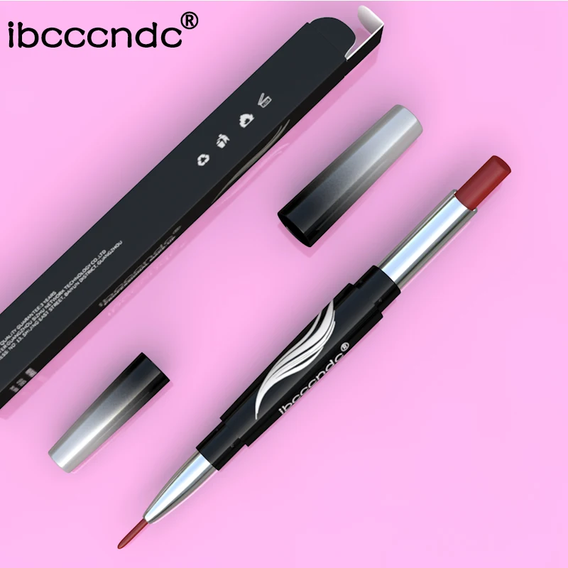 10 Colors Matte Lipstick Wateproof Double End Long Lasting Lipsticks Brand Lip Makeup Cosmetics Nude Dark Red Lips Liner Pencil 10 Colors Matte Lipstick Wateproof Double End Long Lasting Lipsticks Brand Lip Makeup Cosmetics Nude Dark Red Lips Liner Pencil