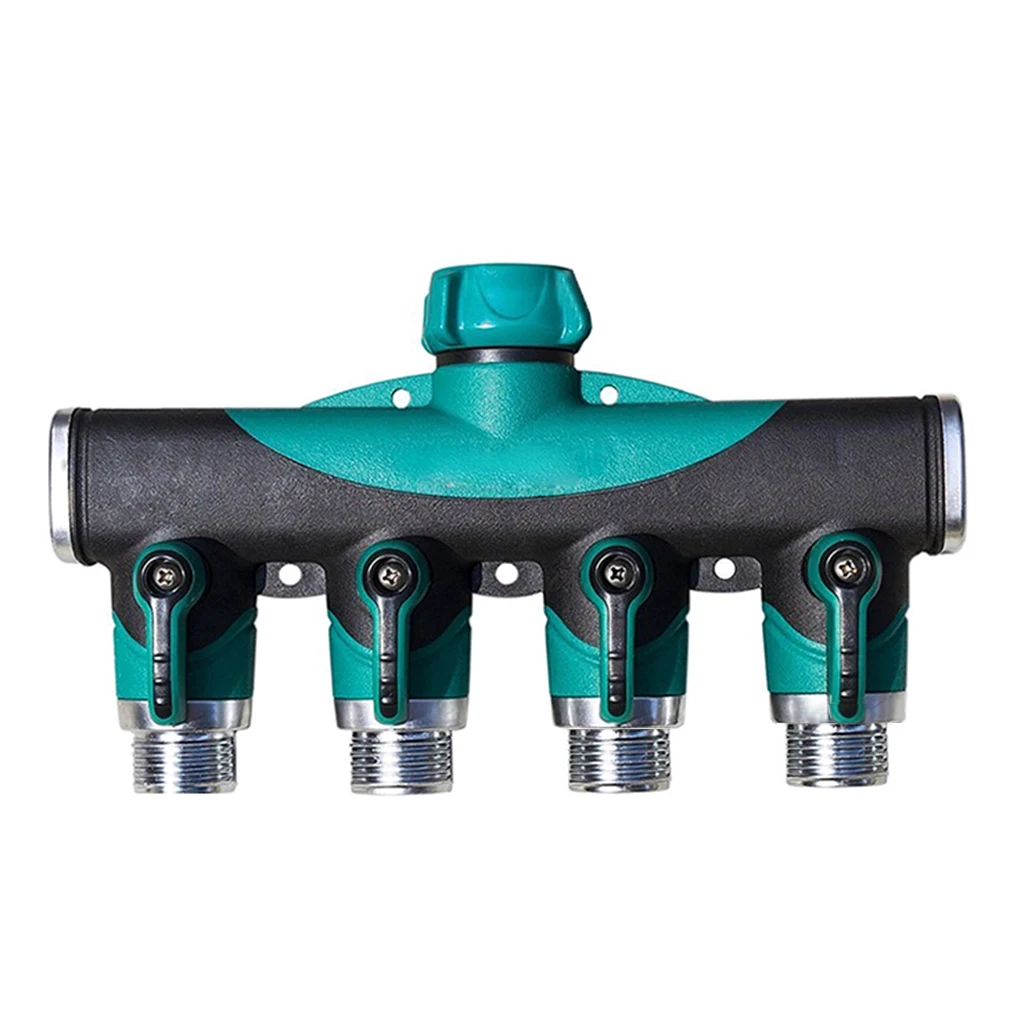 Садового шланга адаптер для орошения 4-полосная соединители водяного шланга женский резьбы крана