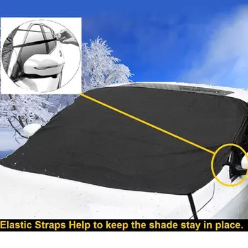 

Car Windshield Snow Cover Car Snow Block Cover Winter Car Front Window Protector Cover Vinyl Oxford Cloth Thickened Oxford Cloth