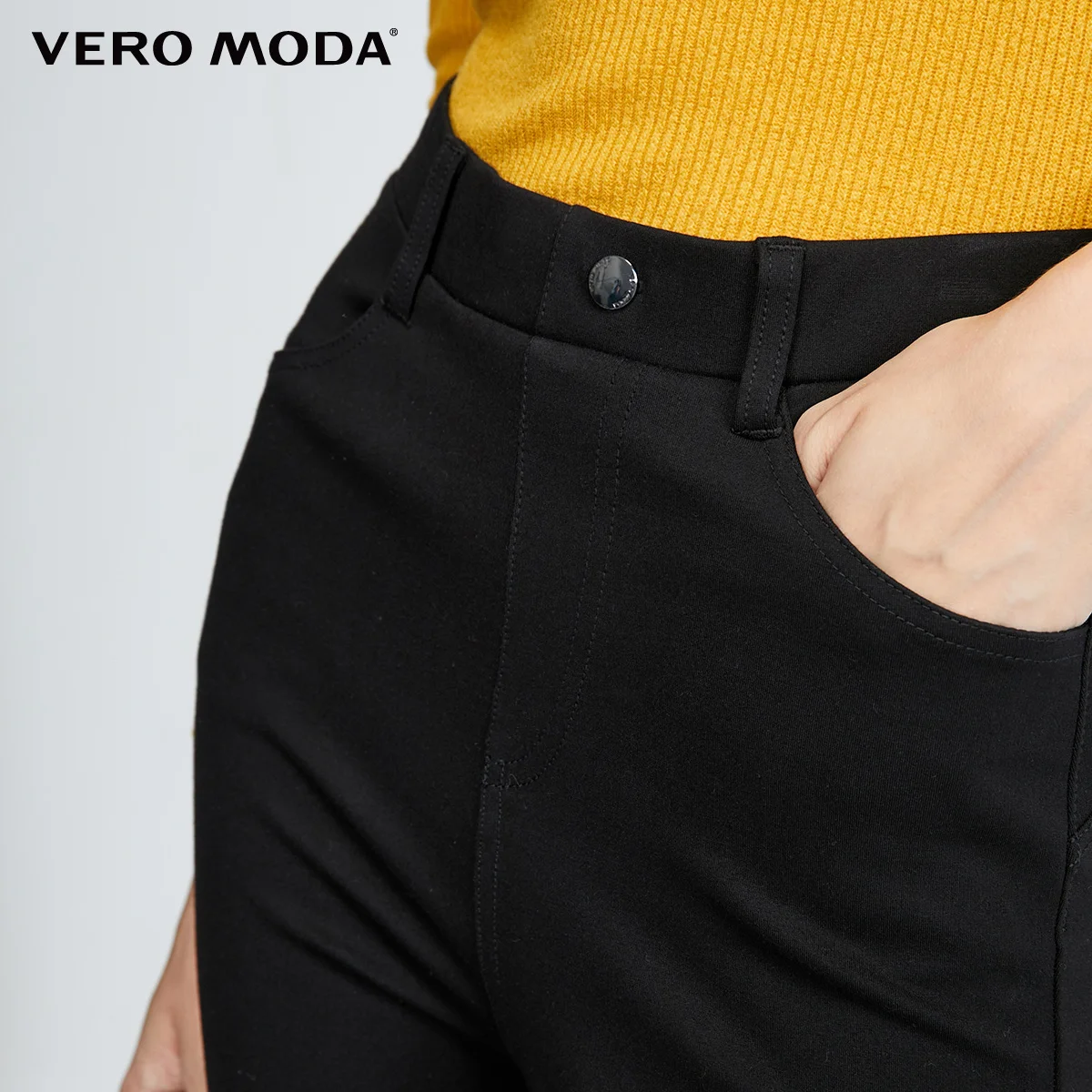 Женские облегающие Стрейчевые повседневные брюки с начесом Vero Moda | 319374504|Брюки