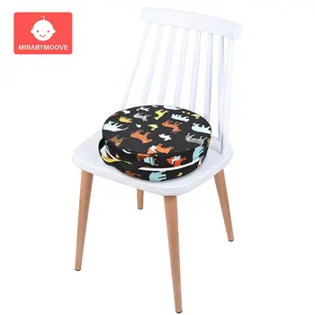 

Toddler Dining Chair Cushion Anti-Slip Kids High Chair Booster Seat Cushion Round Removable Thick Sponge Chair Increasing Pad