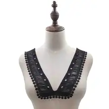 Вышивка шеи воротник diy поддельные съемные воротники водорастворимые Женская бутоньерка трехмерные кружевные аксессуары