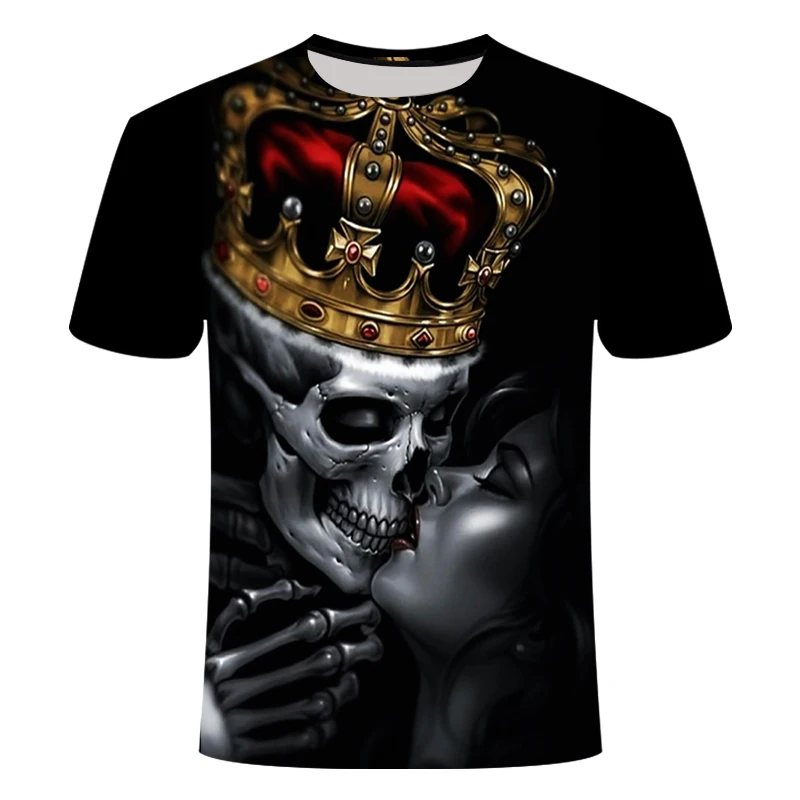 

Masked 2019 New 3D t shirt Woman Men Skull tshirt Print Peking Opera Summer Tops Casual Tees Short Sleeve Streetwear Halloween