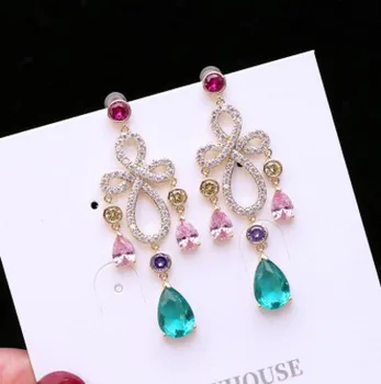 

high quality fashion diamond crystal drops women's earings 26.8yy