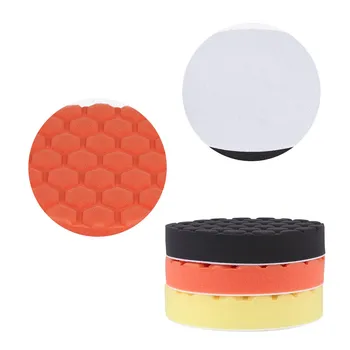 

Buffing Sponge Polishing Pad Kit Set 3pcs 5/6/7inch Hexagonal Polished Sponge Disc For Car Polisher Buffer